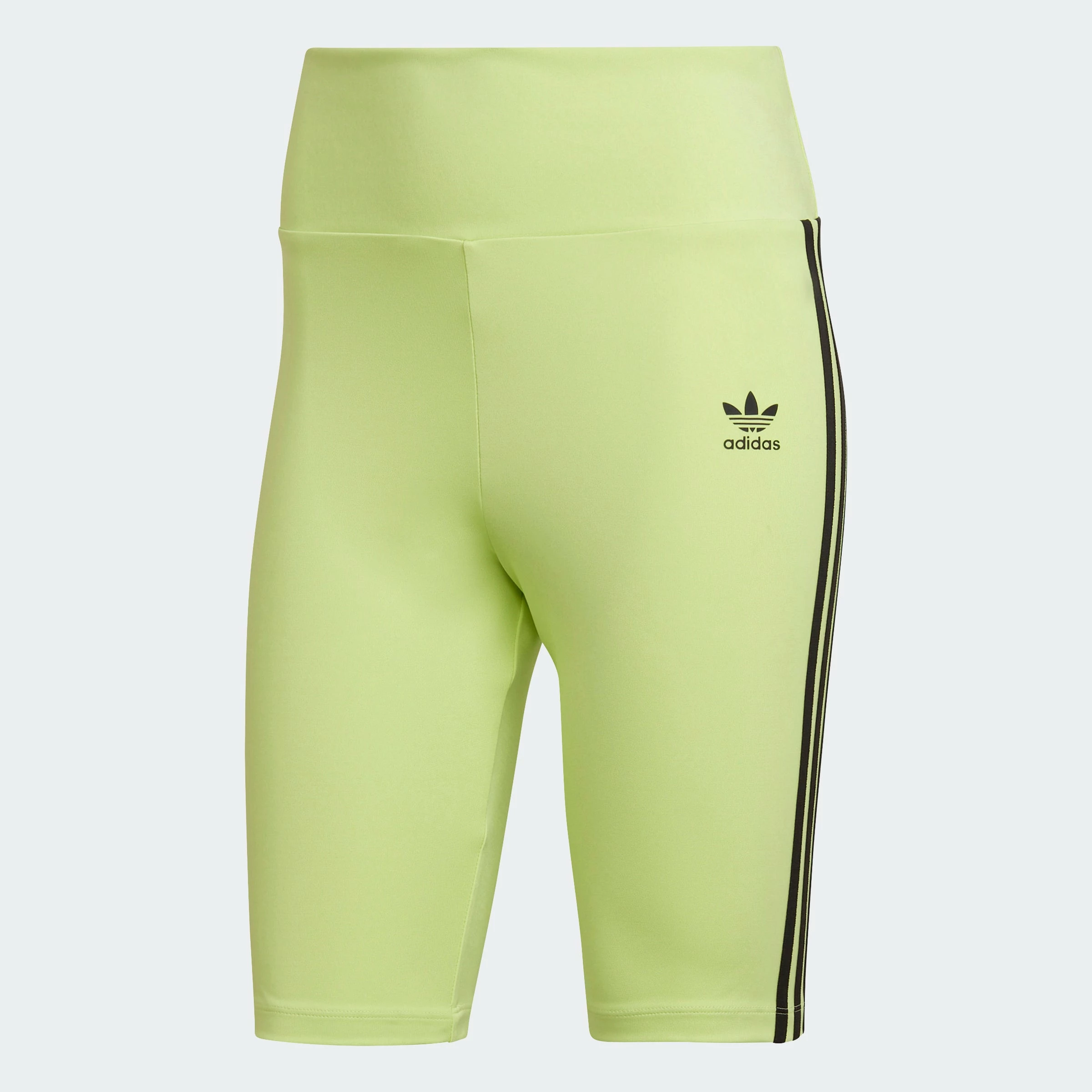 Women’s Adidas Originals Adicolor Primeblue Biker Shorts Lime GREEN 3 Women’s Adidas Originals Adicolor Primeblue Biker Shorts Lime GREEN