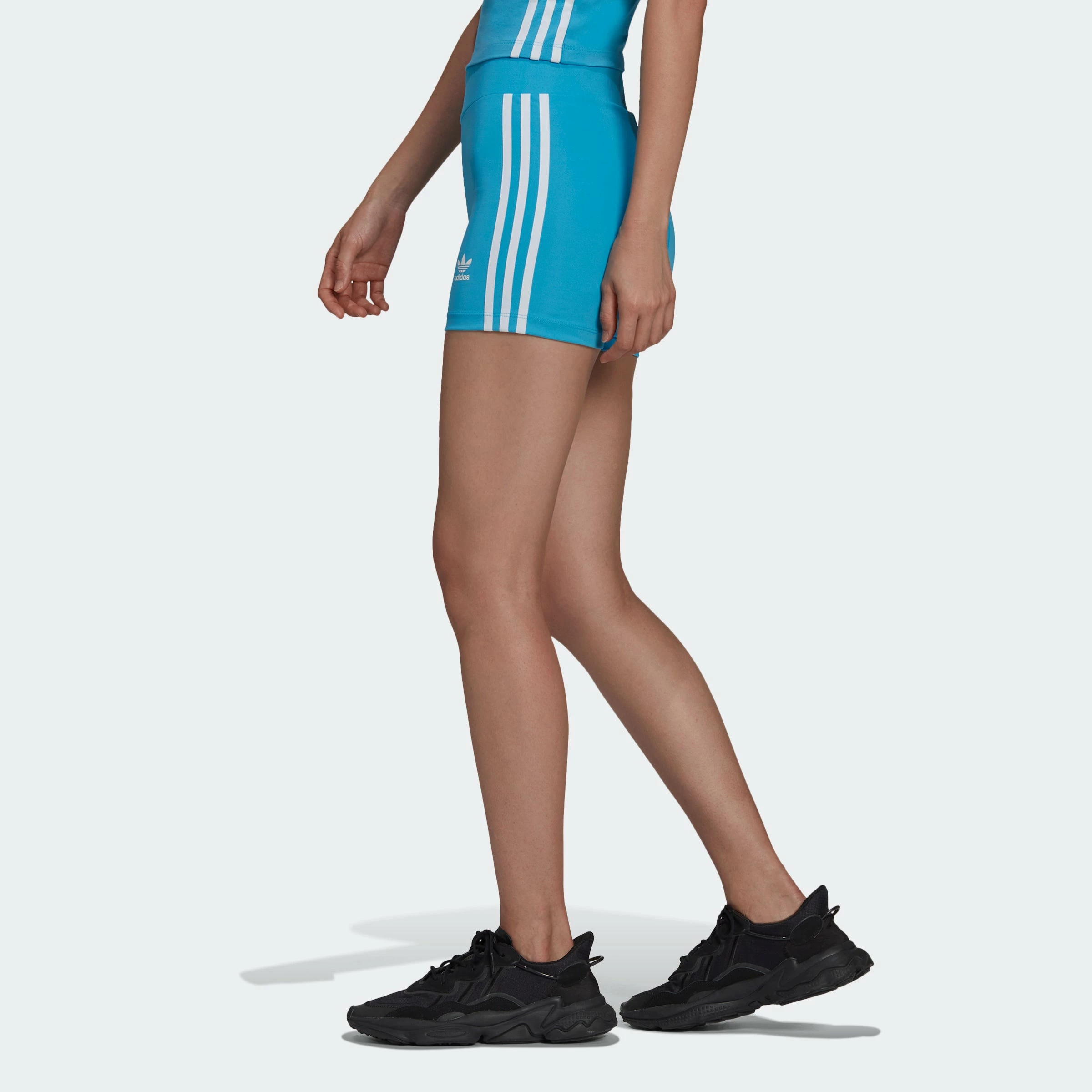 Women’s Adidas Originals Adicolor Traceable Shorts Blue BLUE 6 Women’s Adidas Originals Adicolor Traceable Shorts Blue BLUE - Image 4