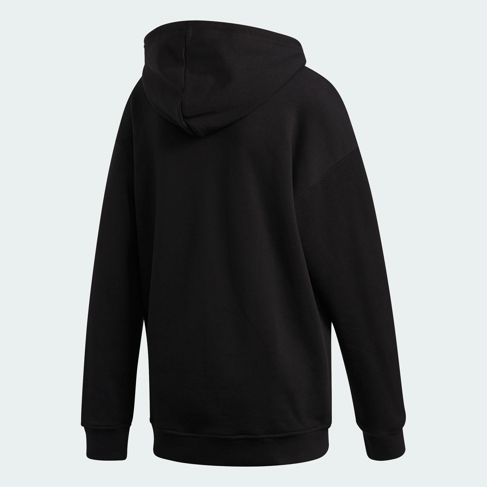 Women's Adidas Originals Adicolor Trefoil Hoodie Black BLACK 8 Women's Adidas Originals Adicolor Trefoil Hoodie Black BLACK - Image 6