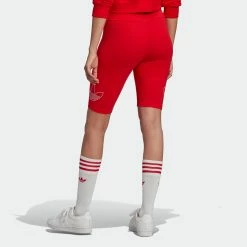 Women's Adidas Originals Biker Shorts Vivid Red RED -women‘s Sales Store Women sadidasOriginalsBikerShortsVividRedHK5171 4