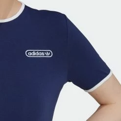 Women's Adidas Originals Crop Tee Binding Details Night Sky BLUE 14 Women's Adidas Originals Crop Tee Binding Details Night Sky BLUE -women‘s Sales Store Women sadidasOriginalsCropTeeBindingDetailsHL6569 6