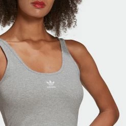 Women's Adidas Originals Essentials Rib Tank Top Grey GRAY 14 Women's Adidas Originals Essentials Rib Tank Top Grey GRAY -women‘s Sales Store Women sadidasOriginalsEssentialsRibTankTopGreyHF3398 4