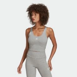 Women's Adidas Originals Essentials Rib Tank Top Grey GRAY 11 Women's Adidas Originals Essentials Rib Tank Top Grey GRAY -women‘s Sales Store Women sadidasOriginalsEssentialsRibTankTopGreyHF3398 7