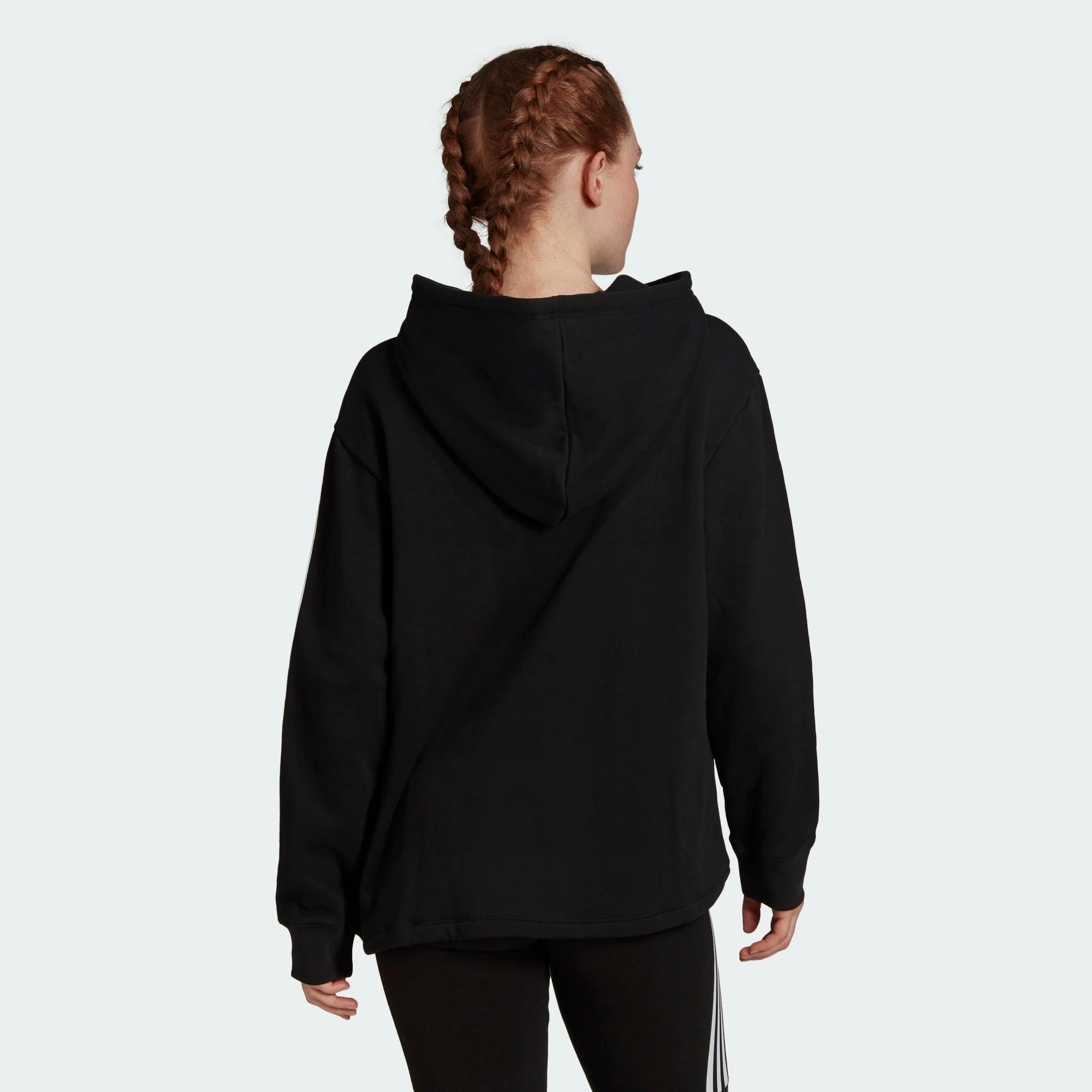 Women's Adidas Originals Hoodie Black BLACK 7 Women's Adidas Originals Hoodie Black BLACK - Image 5