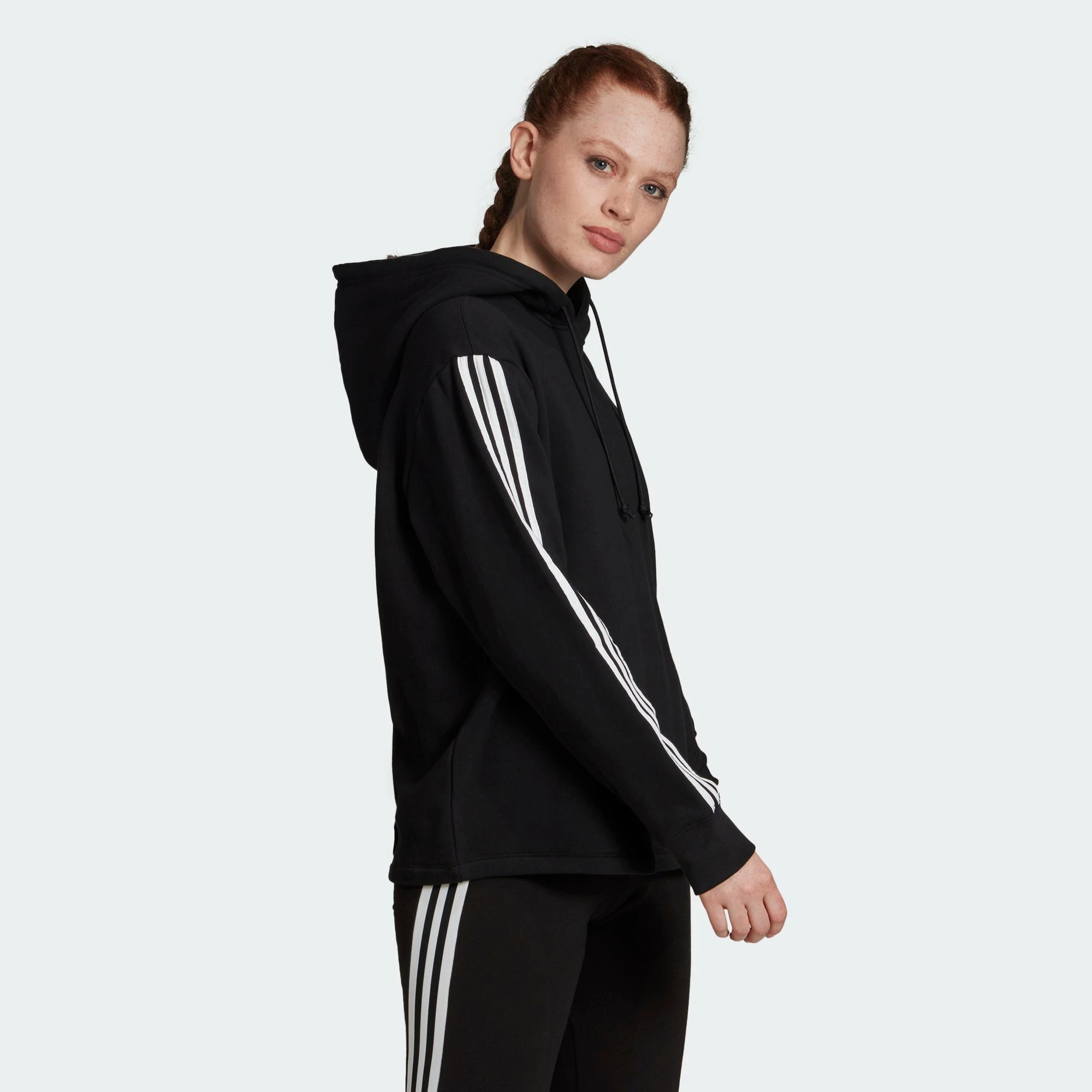 Women's Adidas Originals Hoodie Black BLACK 5 Women's Adidas Originals Hoodie Black BLACK - Image 3
