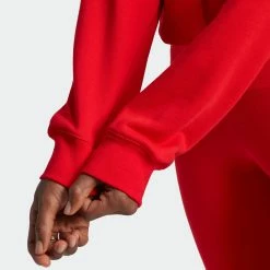 Women's Adidas Originals Hoodie Vivid Red RED -women‘s Sales Store Women sadidasOriginalsHoodieVividRedHK5168 9