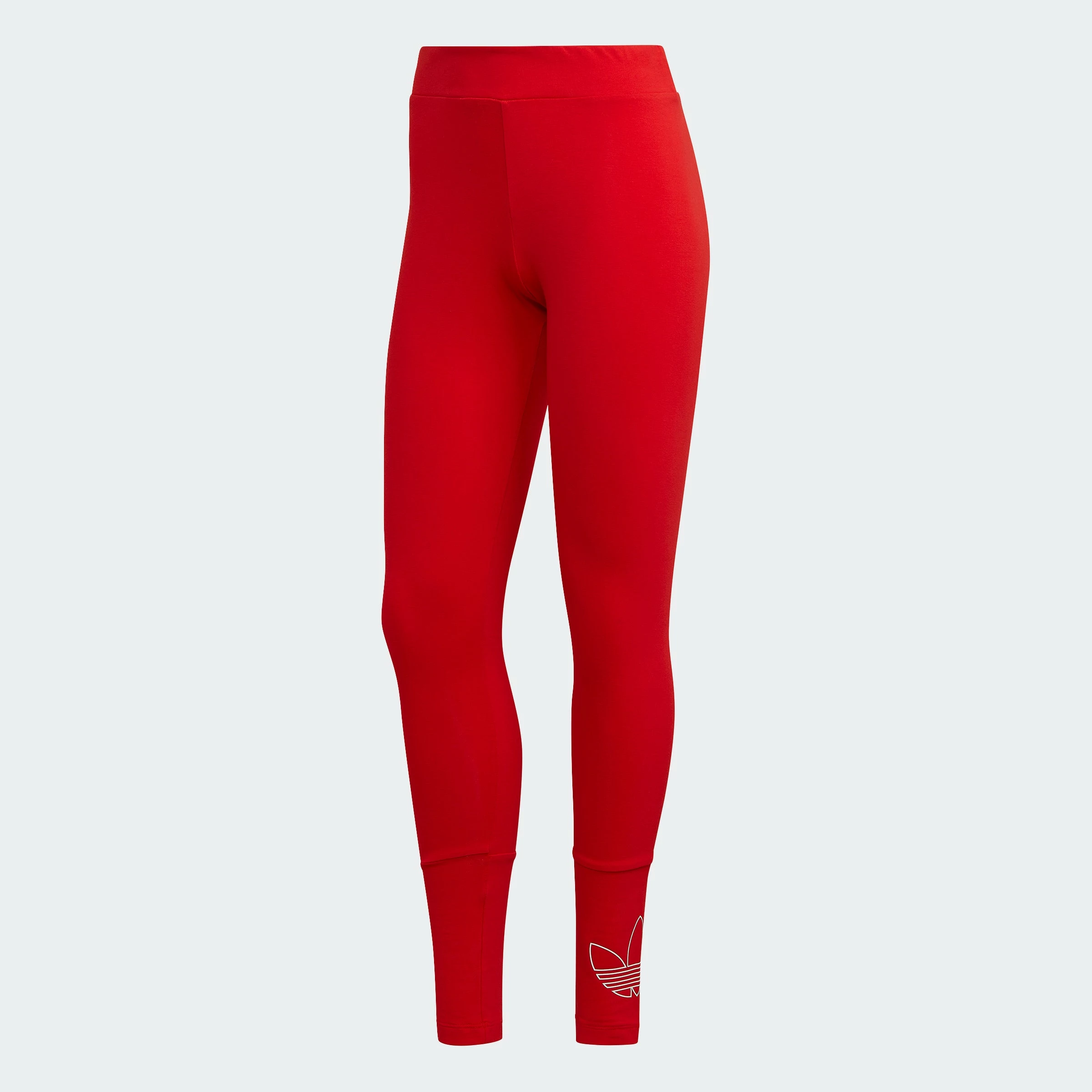 Women's Adidas Originals Leggings Vivid Red RED 3 Women's Adidas Originals Leggings Vivid Red RED