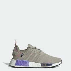 Women's Adidas Originals NMD_R1 Shoes Feather Grey GRAY