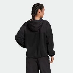 Women's Adidas Originals R.Y.V. Hoodie Black BLACK -women‘s Sales Store Women sadidasOriginalsR.Y.V.HoodieBlackGN4250 1