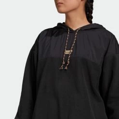 Women's Adidas Originals R.Y.V. Hoodie Black BLACK -women‘s Sales Store Women sadidasOriginalsR.Y.V.HoodieBlackGN4250 2