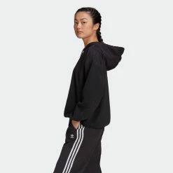 Women's Adidas Originals R.Y.V. Hoodie Black BLACK -women‘s Sales Store Women sadidasOriginalsR.Y.V.HoodieBlackGN4250 6