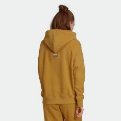 Women's Adidas Originals R.Y.V. Hoodie Legacy Gold GOLD -women‘s Sales Store Women sadidasOriginalsR.Y.V.HoodieLegacyGoldGD3896 1