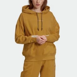 Women's Adidas Originals R.Y.V. Hoodie Legacy Gold GOLD -women‘s Sales Store Women sadidasOriginalsR.Y.V.HoodieLegacyGoldGD3896 5