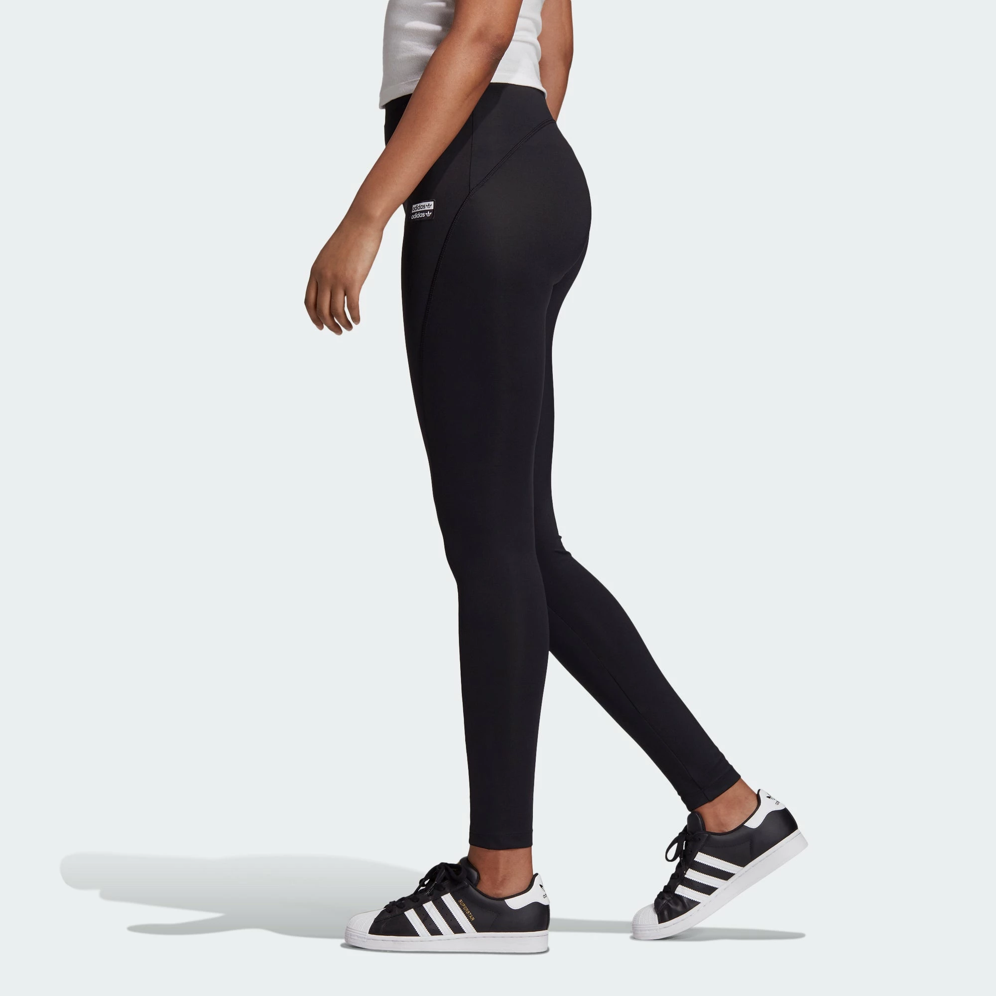 Women's Adidas Originals R.Y.V. Leggings Black BLACK 6 Women's Adidas Originals R.Y.V. Leggings Black BLACK - Image 4