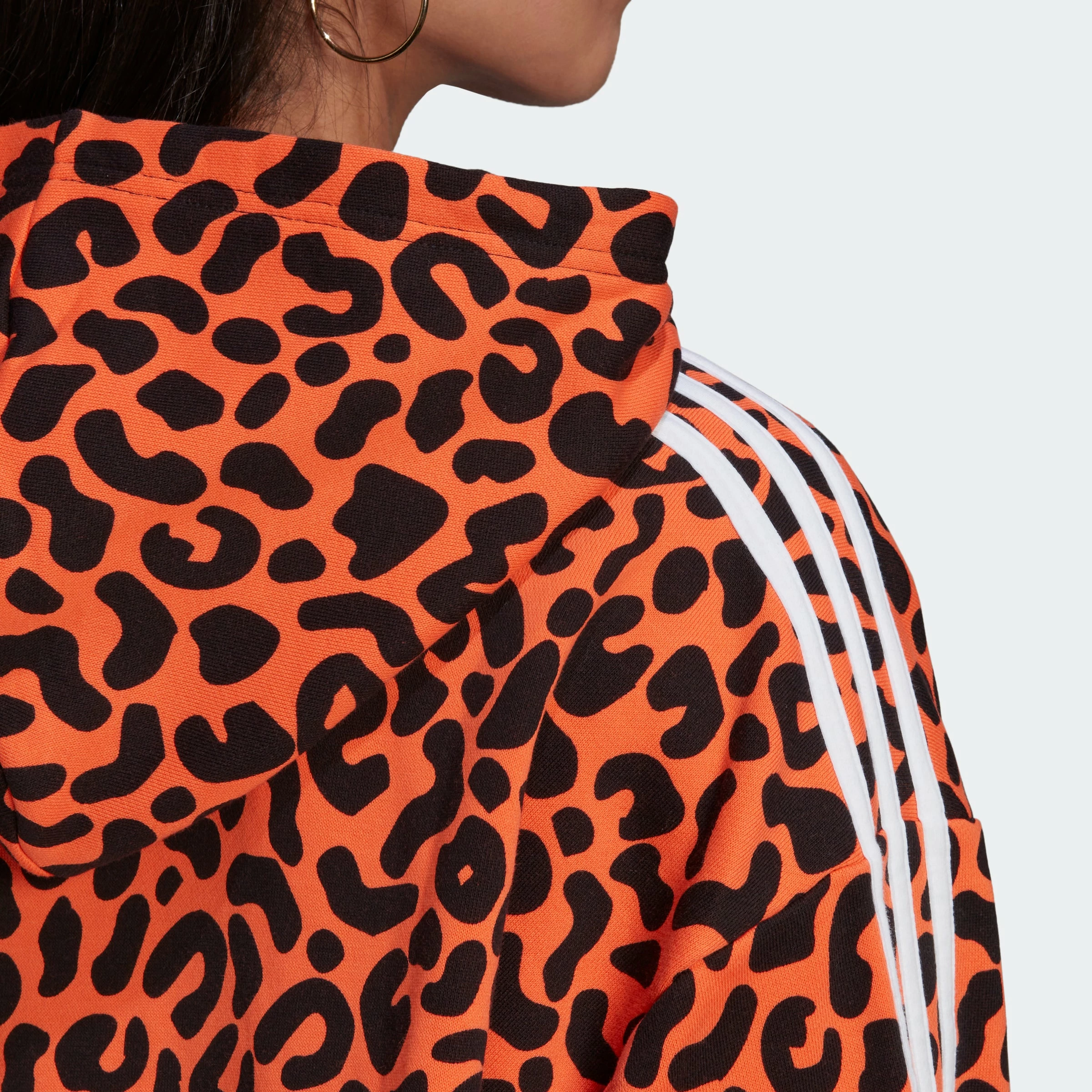 Women's Adidas Originals Rich Mnisi Hoodie ORANGE 11 Women's Adidas Originals Rich Mnisi Hoodie ORANGE - Image 9