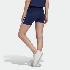 Women's Adidas Originals Short Leggings Night Sky BLUE -women‘s Sales Store Women sadidasOriginalsShortLeggingsNightSkyHL6562 4