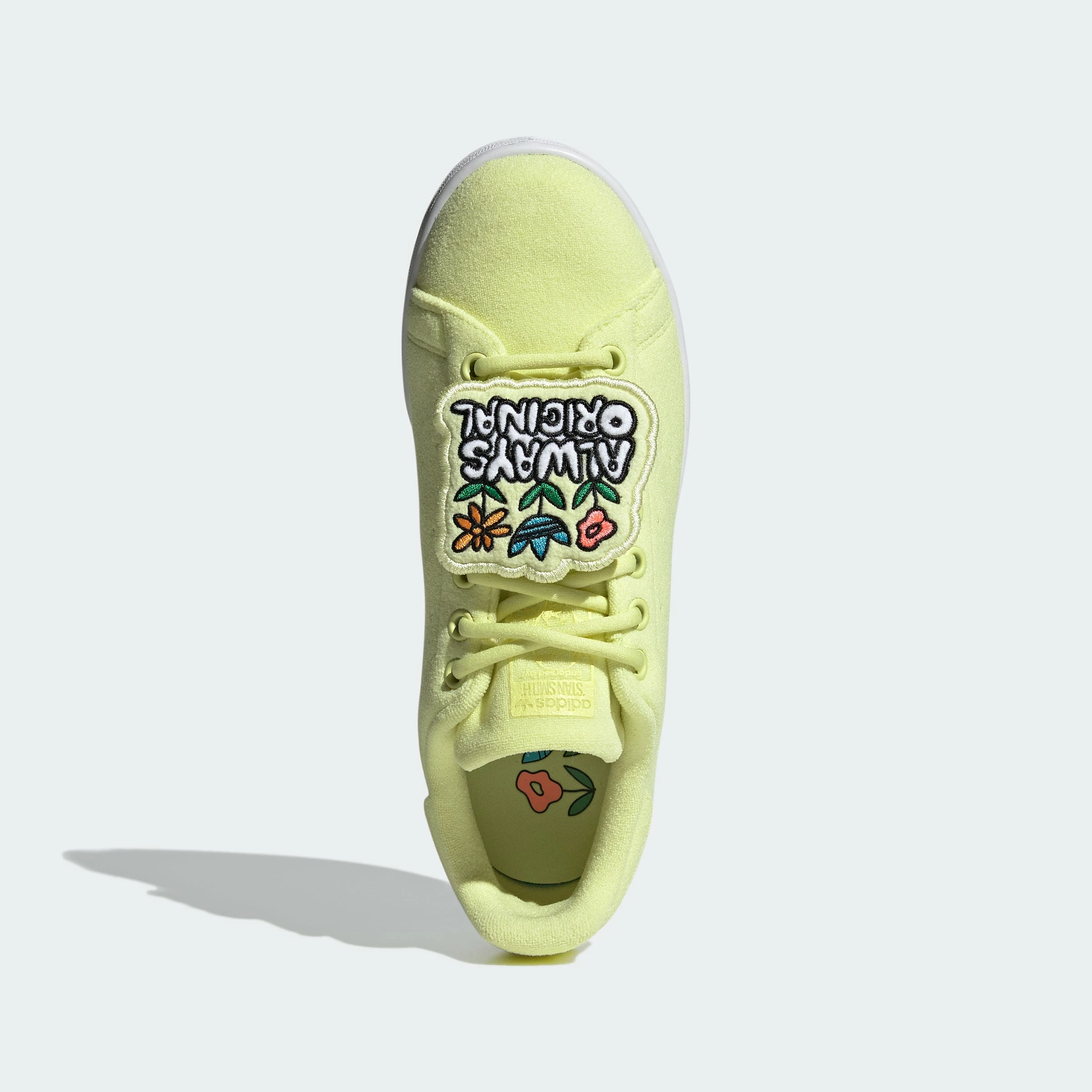 Women's Adidas Originals Stan Smith Shoes Pulse Yellow YELLOW 4 Women's Adidas Originals Stan Smith Shoes Pulse Yellow YELLOW - Image 2