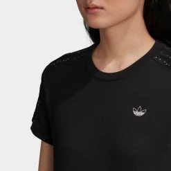 Women's Adidas Originals Tee Black BLACK -women‘s Sales Store Women sadidasOriginalsTeeBlackGC6789 2