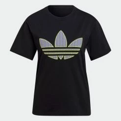 Women's Adidas Originals Tee With Trefoil Application Black BLACK