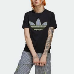 Women's Adidas Originals Tee With Trefoil Application Black BLACK -women‘s Sales Store Women sadidasOriginalsTeeWithTrefoilApplicationBlackHB9435 2