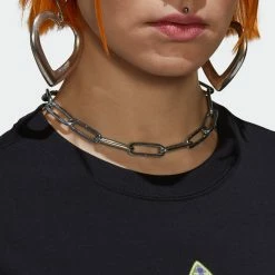 Women's Adidas Originals Tee With Trefoil Application Black BLACK -women‘s Sales Store Women sadidasOriginalsTeeWithTrefoilApplicationBlackHB9435 8