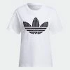 Women's Adidas Originals Tee With Trefoil Application White WHITE -women‘s Sales Store Women sadidasOriginalsTeeWithTrefoilApplicationWhiteHB9436 2