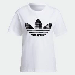 Women's Adidas Originals Tee With Trefoil Application White WHITE