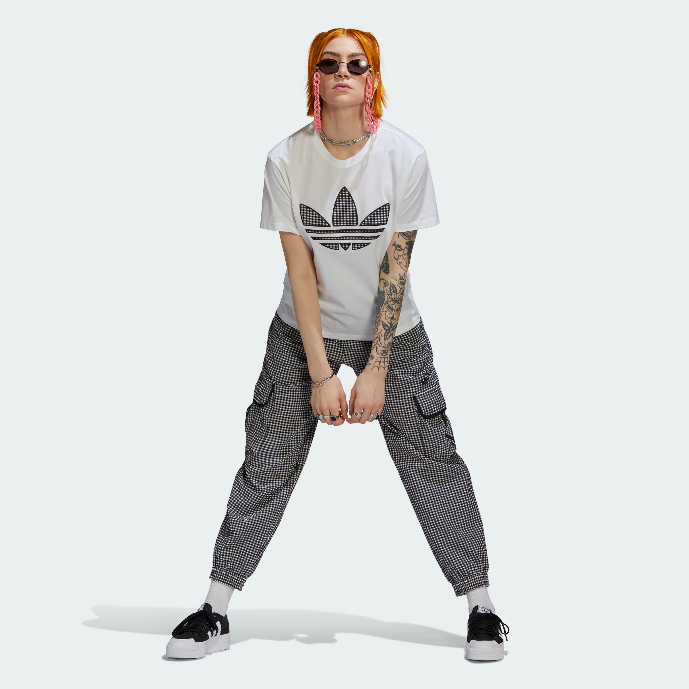 Women's Adidas Originals Tee With Trefoil Application White WHITE 8 Women's Adidas Originals Tee With Trefoil Application White WHITE - Image 6